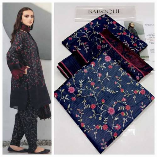*Baroque | 3pc Digital Printed Lawn Vol 24'*