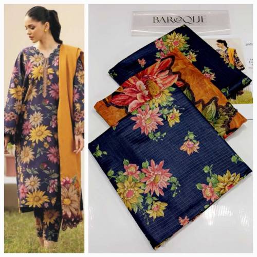 *Baroque | 3pc Digital Printed Lawn Vol 24'*