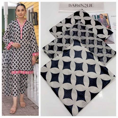 *Baroque | 3pc Digital Printed Lawn Vol 24'*