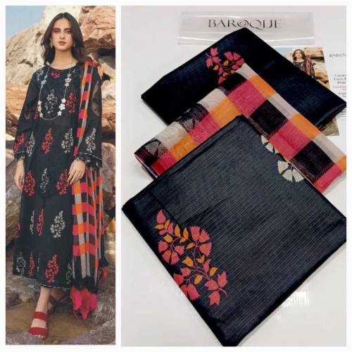 *Baroque | 3pc Digital Printed Lawn Vol 24'*