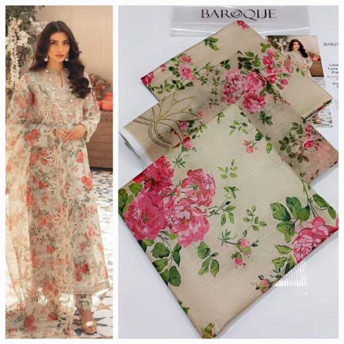 *Baroque | 3pc Digital Printed Lawn Vol 24'*