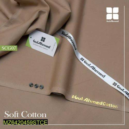 men's unstitched Cotton plain suit 