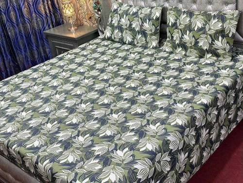 3 pcs Cotton double bedsheets 