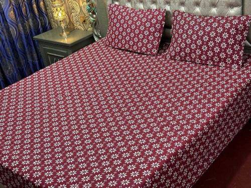 3 pcs Cotton double bedsheets 