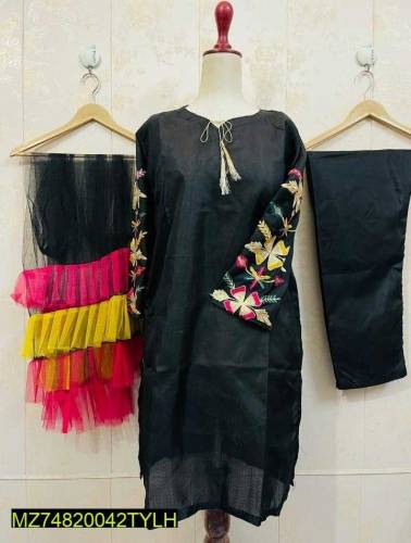 3 Piece Women's Katan Silk Suit 