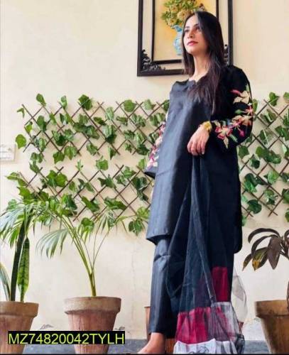 3 Piece Women's Katan Silk Suit 