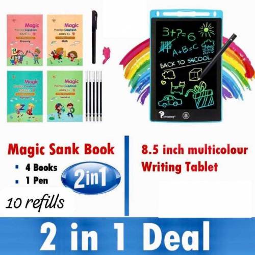 Dual Combo 8.5 inches lcd writing Tablet