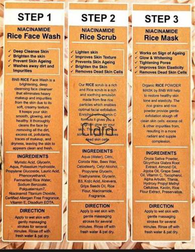 Rice Whitening And Glowing Facial Kit