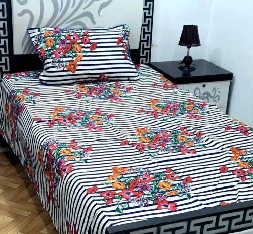 2pc cotton sotton printed bed sheets. 