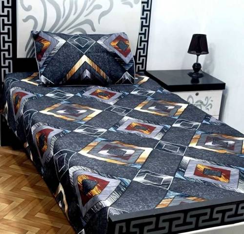 2pc cotton sotton printed bed sheets. 