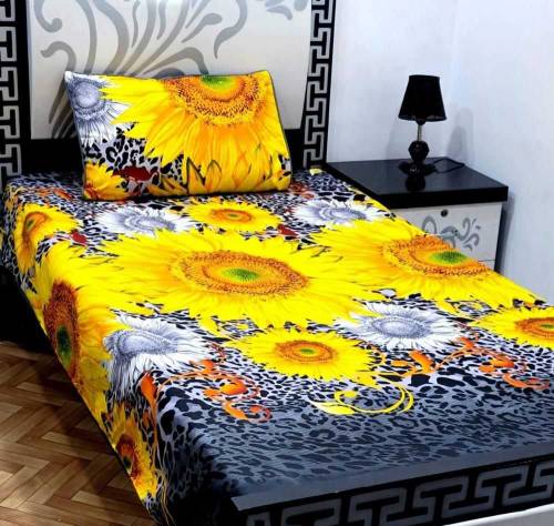 2pc cotton sotton printed bed sheets. 
