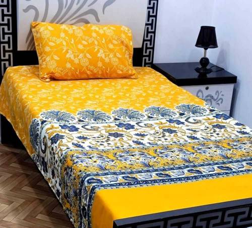 2pc cotton sotton printed bed sheets. 