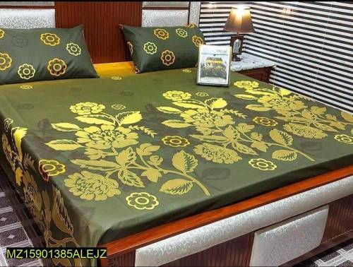 Double Bed Sheet with 2 Pillows Cover