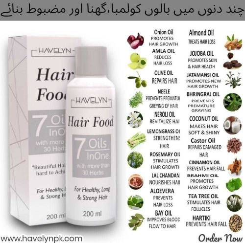 Havenly Hair Food 7 Oil in one