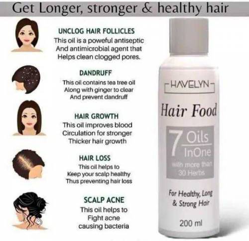 Havenly Hair Food 7 Oil in one