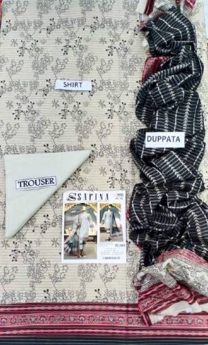 Safina Tarkashi lawn 3pc
