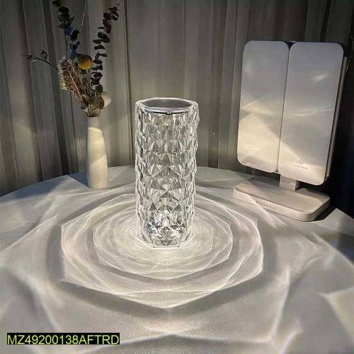 Rechargeable diamond crystal table lamp