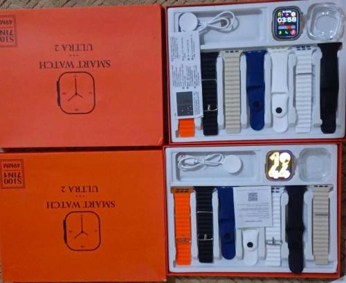 7 Watch Straps New S100 Ultra Smartwatch2.2HD Amoled Circular Screen