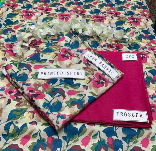 lawn unstitch 2pc 
