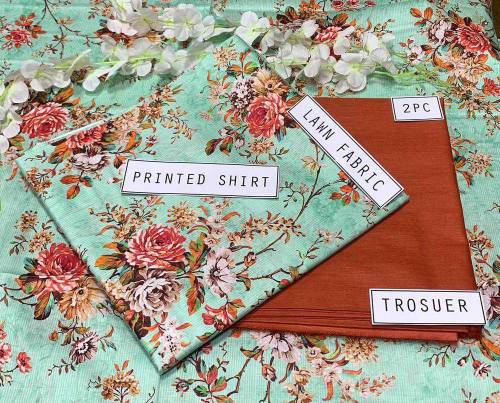 lawn unstitch 2pc 