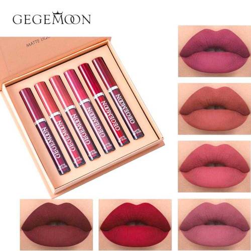 Matte Gloss Lip Red Lipstick Nude
