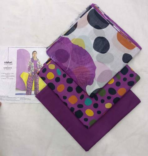 NISHAT  lawn 3pc 