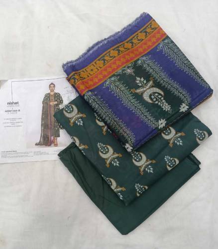 NISHAT  lawn 3pc 