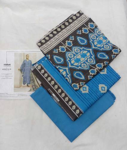 NISHAT  lawn 3pc 
