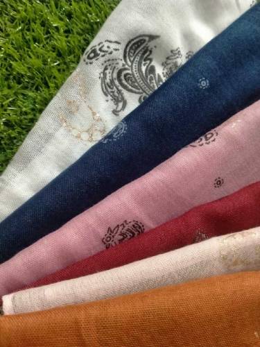 glitter printed lawn scarf 