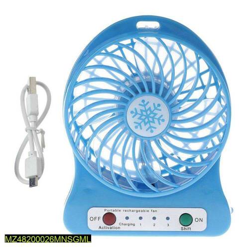 Portable small rechargable fan