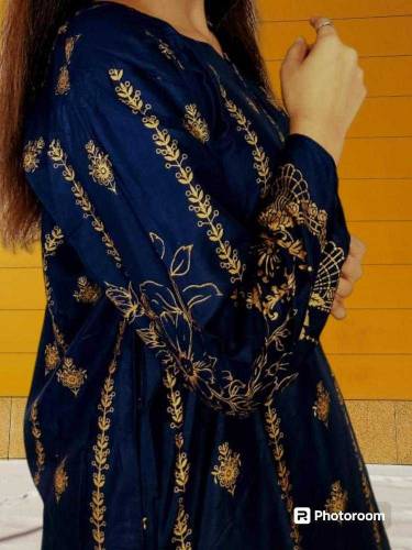 2 Piece Women's Linen Printed Suit 
