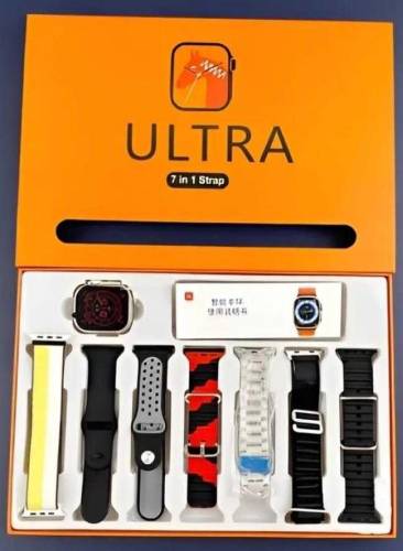 Ultra Smartwatch 7 in 1 with 7 straps and wireless charging