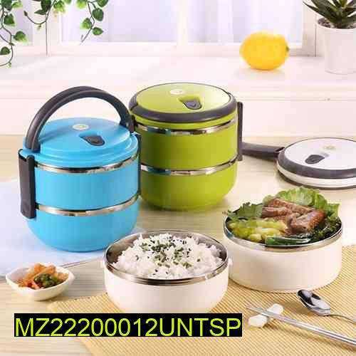 Imported 2 layer stainless steel vacuum lunch box 