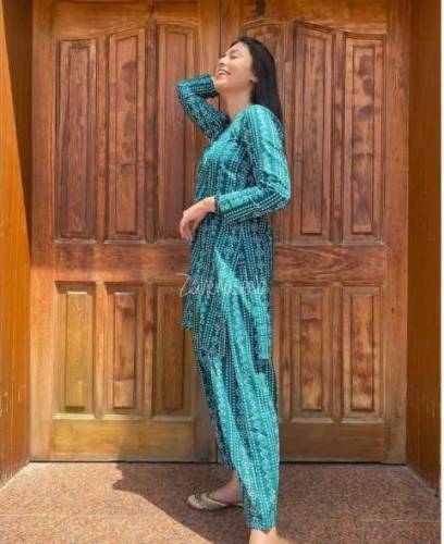 2 pcs women stitched lawn printed suit