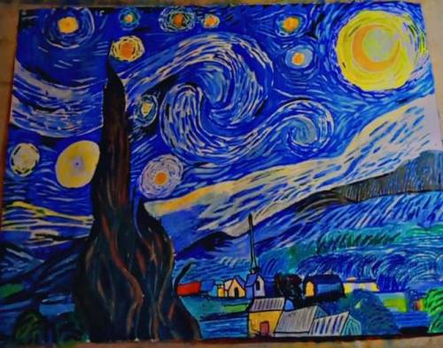 Starry Night Painting ForWall Display 24x18