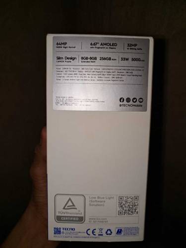 Tecno Camon 20 complete Saman