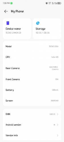 Tecno Camon 20 complete Saman