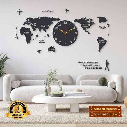 Beautiful Calligraphy Laminated Sheet Wall Clock