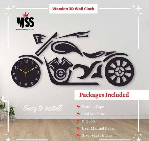 Beautiful Calligraphy Laminated Sheet Wall Clock