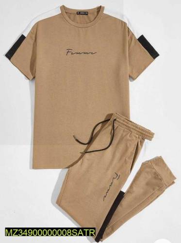 2 Pcs Polyester Plain Track Suit.