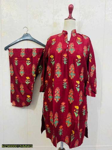 Women Lawn 2 PC Stylish Stitched Suit