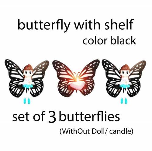 Wall hanging Butterfly Shelf Set 