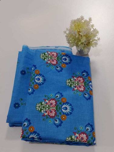 2 PCS Women's Unstitched Cotton Lawn Printed Suit 