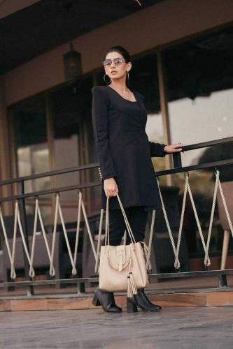 women's leather plain soulder