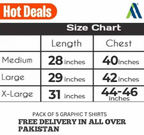 Jersey Graphic T-Shirts Pack of 5