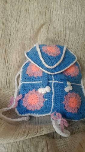 crochet back bag
