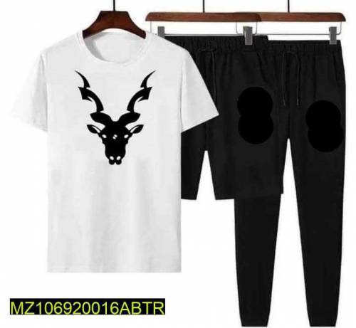 Men's Polyester Printed Track Suit - Pack Of 3