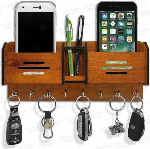 wall mount keys pen and mobile holder.