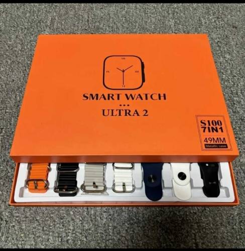 7 in 1 straps new S100 ultra 2 smart watch 2.2 inch led