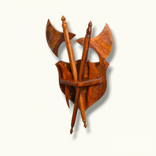 Wooden Ax Set, Handmade Wall Hanging Item, Wall Decor. 
